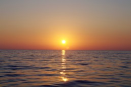 Sunset in the ionian sea